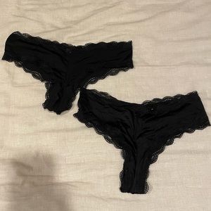 Pair of Black Panties Size M by Auden